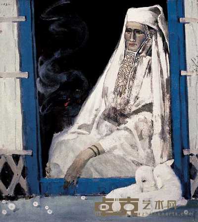 官其格 1982年作 卡西的夜晚 98×88cm